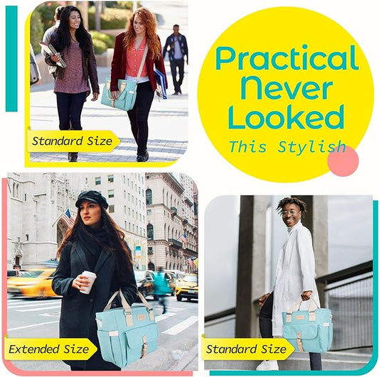 KIPBELIF Cute&Classy Roomy Insulated Lunch Bags for Women - Stylish & Functional Large Tote Adult Lunch Box for Working & Picnic