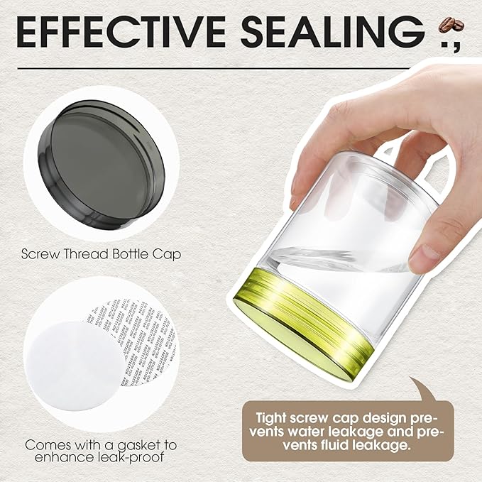 120 Pcs 8 oz Plastic Jars with Lids Clear Round Leakproof Storage Containers Empty Refillable Plastic Jars for Travel Storage Face Creams Kitchen Household Food Spice (Classic Color)