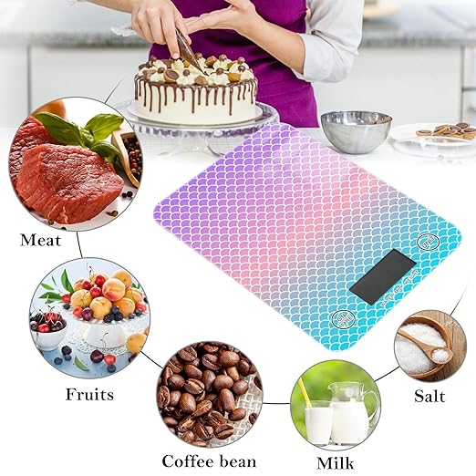 Food Scale Kitchen Scale Food Scales Digital Weight Grams and Ounces Small Electronic Food Scale for Baking Cooking Gradient Fish Scale