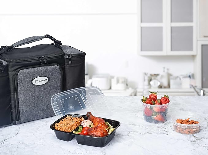 Glotoch 20 Pack 32OZ Meal Prep Containers Reusable Microwave Safe,Extra Large &Thick Food Storage Containers With Lids, Durable Bento Boxes BPA-free, Stackable,Dishwasher/Freezer Safe