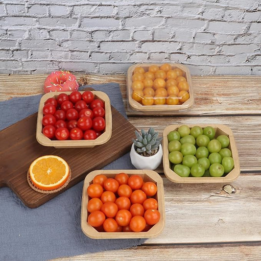 14OZ Disposable Kraft paper bowls with lids,Food containers Soup Bowls Party Supplies Treat Bowls 50 PACK