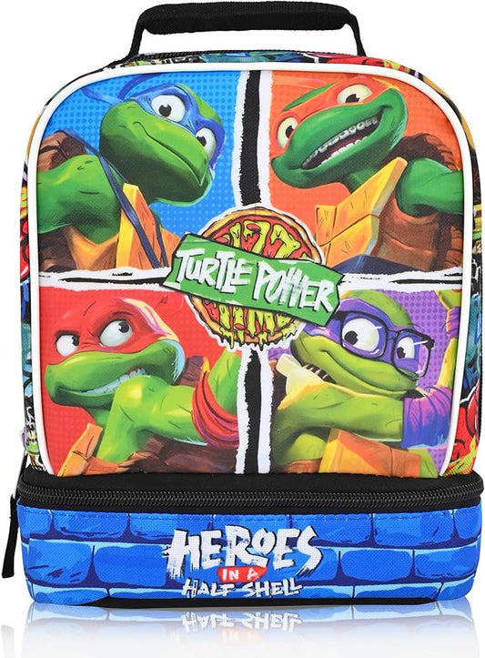 Fast Forward Teenage Mutant Ninja Turtles Lunch Box for Kids | Insulated Lunch Bag Lunch Box for Boys, Girls, Unisex | Teenage Mutant Ninja Turtles Multicolor Reusable Lunchbox