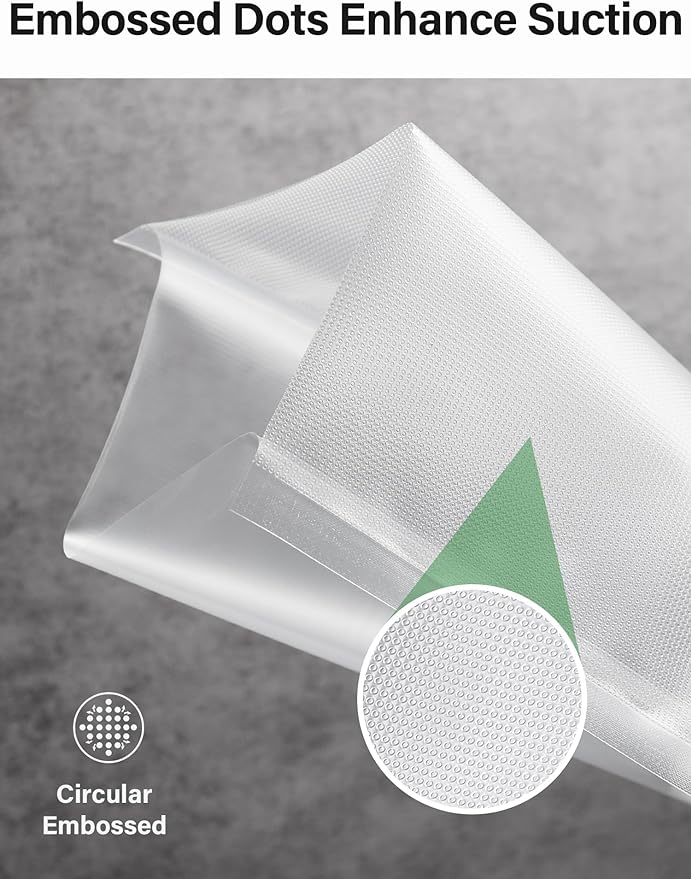 Kootek 11" x 150' Vacuum Sealer Bags Roll for Food with Cutter Dispenser, Commercial Grade Vacuum Seal Bags, BPA Free, Customized Size Food Bags for Storage, Meal Prep and Sous Vide
