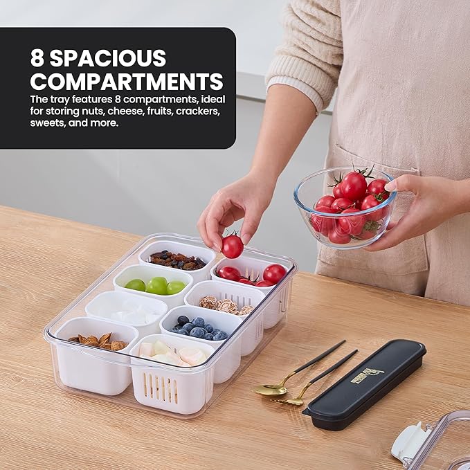 Snackle Box Charcuterie Container | Dishwasher Safe | Designed in USA