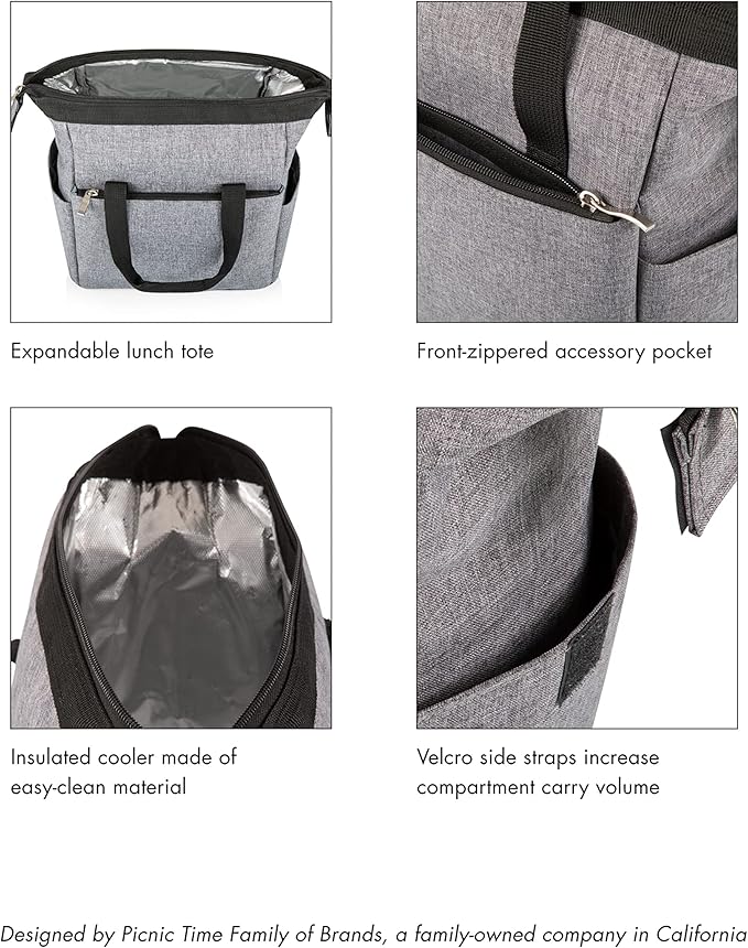 PICNIC TIME NCAA unisex-adult NCAA On The Go Lunch Cooler