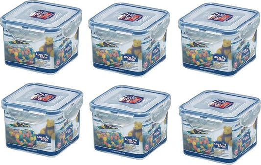 Lock & Lock, No BPA, Water Tight, Food Container, 2.8-cup, 23-oz, Pack of 6, HPL851