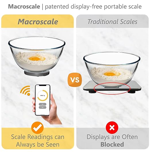 Portable Food Scale, Pocket Sized, Rechargeable. Tracks, Calories, Nutrition, Cholesterol, Micros, Macros for Weight Loss, Health, Diabetes, Meal Prep, Diet. Use with FREE Gourmetmiles App.