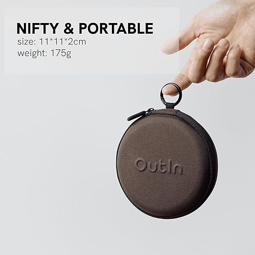 OutIn Claro Portable Coffee Scale,Espresso Scale 2kg/0.1g Accurate Measurement,Pour Over Coffee Scale Multiple Modes,Timer Function,Rechargeable, with Protective Bag