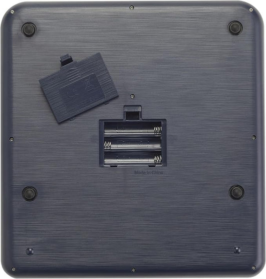 Taylor Digital Kitchen Scale with Antimicrobial Surface Plastic Body Weighs Up to 11 pounds Capacity with Hold and Tare Functions and Backlight, Navy