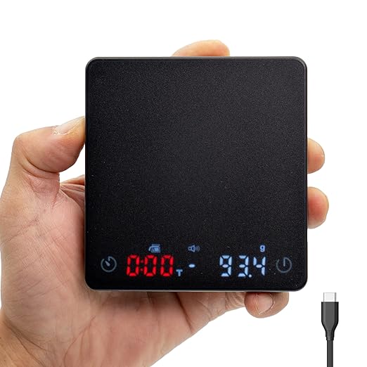 Nano Coffee Scale with Timer, Espresso Scale with Auto Tare, Touch Sensor and Silicone Cover