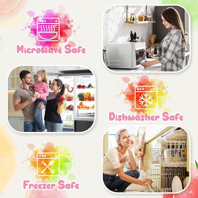 100 Sets Deli Containers with Lids 16 oz Leakproof Disposable Soup Containers plastic Food Storage box with Airtight Lids Round Clear Takeout bowl, Microwave Dishwasher Freezer Safe