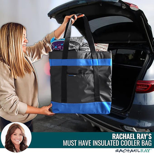Rachael Ray Jumbo Chillout Thermal Tote, Insulated Soft Sided Cooler Bag