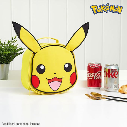Pokemon Lunch Box Kids, Insulated Lunch Bag for School (Yellow)