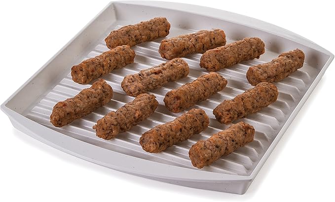 Progressive International Prep Solutions Microwavable Bacon Grill, White, 1 Piece
