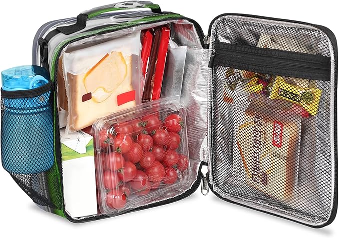 Pardick Lunch Box for Kids Boys Girls Soccer Lunch Bag Football Kids Lunch Box Insulated Teen Student Lunch Bag Meal Tote with Adjustable Shoulder Strap for School