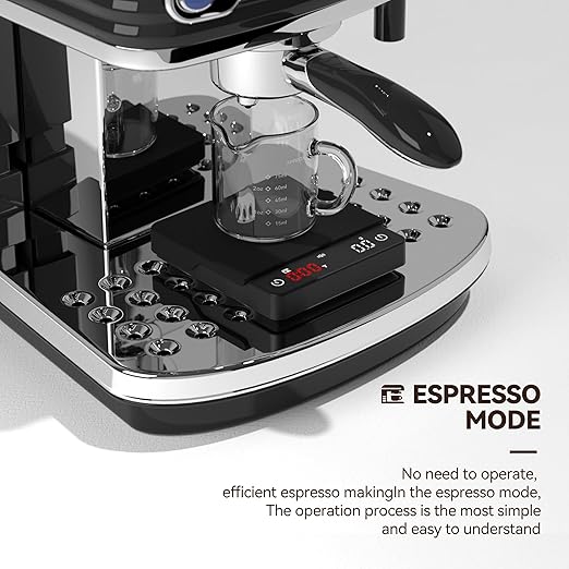 Coffee Scale with Timer, 0.1g High Precision Kitchen Scale, Drip Espresso Scale with Auto Tare, Touch Sensor and Silicone Cover - 4.4 lbs/2 kg