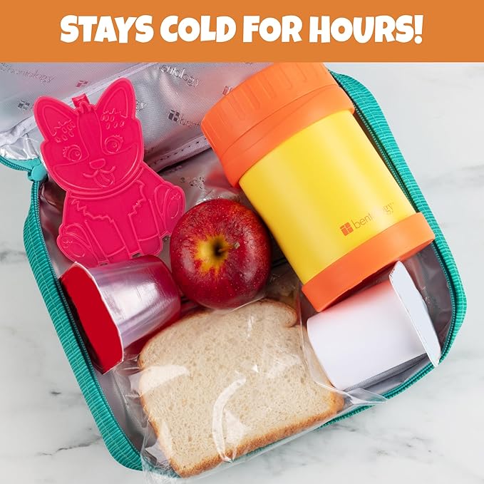 Corgi Reusable Hard Ice Pack Set of 3 - Fits Easily Inside Kids Lunch Box, Bento, or Insulated Bag- Long Lasting, Slim, Lightweight Design - Cool Freezer Packs Keep Food Cold For Hours- Cute XMAS Gift