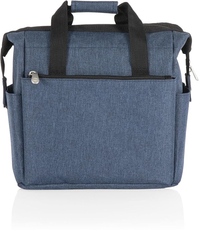 PICNIC TIME - On The Go Lunch Bag - Soft Cooler Lunch Box - Insulated Lunch Bag, (Navy Blue)