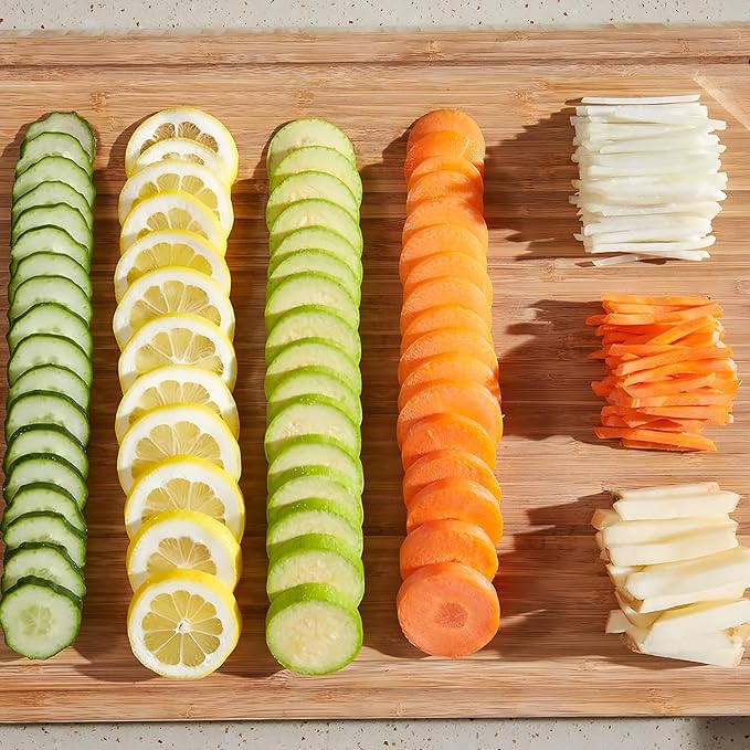 Multifunctional Kitchen Gadgets Mandoline Food Slicer, Safe Veggie Chopper Vegetable Cutter, French Fry Cutter Onion Chopper Vegetable Slicer Fruit Cutter Dicer For Meal Prep - DeepBlue