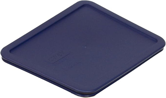 Pyrex 7211-PC 6-Cup Blue Plastic Food Storage Lid, Made in USA - 4 Pack