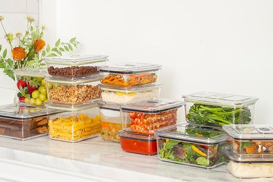 Prepara LatchLok Click 9.3 Cup Food Storage Container, Sage