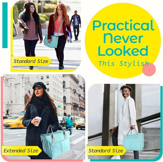 KIPBELIF Cute&Classy Roomy Insulated Lunch Bags for Women - Stylish & Functional Large Tote Adult Lunch Box for Working & Picnic