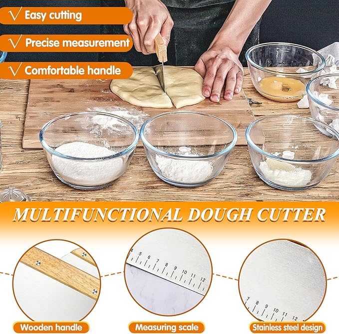 Pasta Making Tools, 10 Piece Wood Pasta Making Kit with 3 Rolling Pins, 1 Gnocchi Board, 1 Dough Cutter, 1 Ravioli Cutter, 1 Ravioli Maker, 2 Pasta Stamps, 1 Baking Mat, Ravioli Pasta Set for Kitchen
