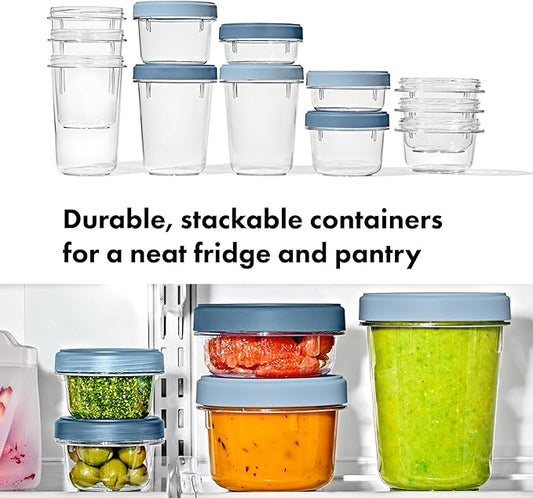 OXO Good Grips Twist & Stack Container – 32 oz – 2 Pack