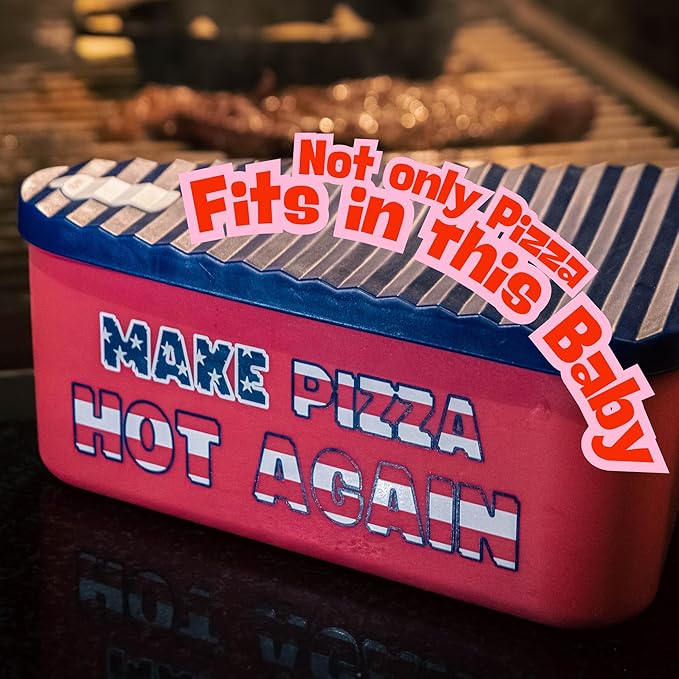 Pizza Storage Container for Leftover Slices. Reusable Silicone Storage Container for Food. Comes with Tray – Stackable, Microwaveable and able for Dishwasher BPA Free by Fed&Mili
