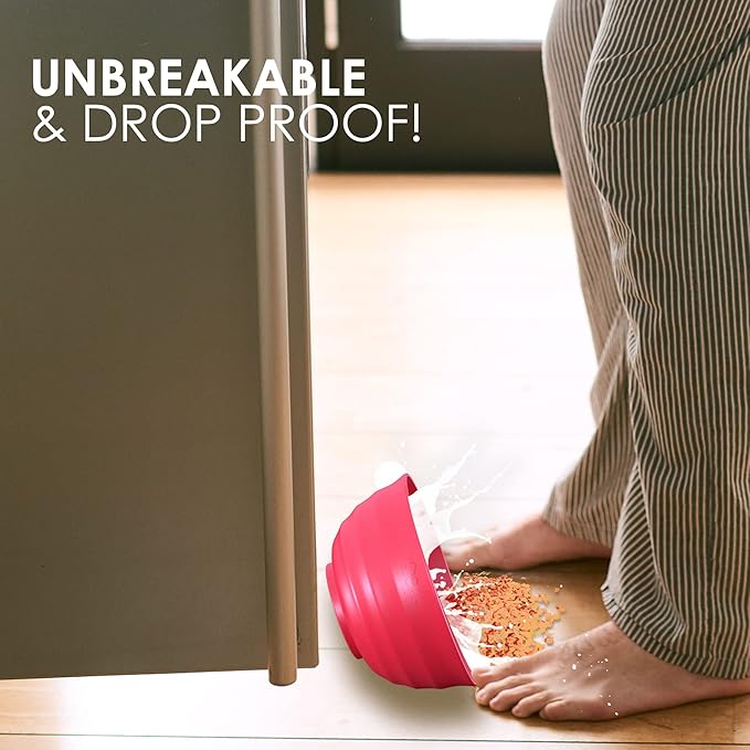6 Wheat Straw Bowls 60 OZ - Large for Eating, Soup, Salad, Serving, Mixing, Cereal, Ramen, Rice, Popcorn - Microwave Safe