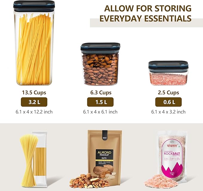 4 Pack Dog Treat Container 1.5 Qt, Airtight Food Storage Container, Clear Food Grade Canisters With Lids, Jar Set for Snacks, Cookies