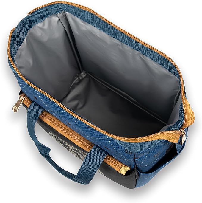 PICNIC TIME Harry Potter Ravenclaw On The Go Lunch Cooler, Soft Cooler Lunch Box, Insulated Lunch Bag, (Black with Blue Accents), 10 x 6 x 10.5