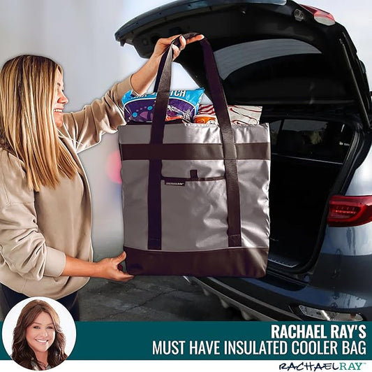 Rachael Ray Jumbo Chillout Thermal Tote, Insulated Soft Sided Cooler Bag