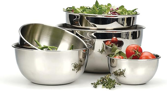 RSVP International Endurance Stainless Steel Mixing Bowls, 2 Quart