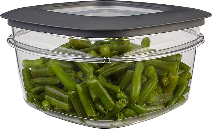 Rubbermaid Premier Easy Find Lids Meal Prep and Food Storage Containers, Set of 10 (20 Pieces Total), Grey |BPA-Free & Stain Resistant