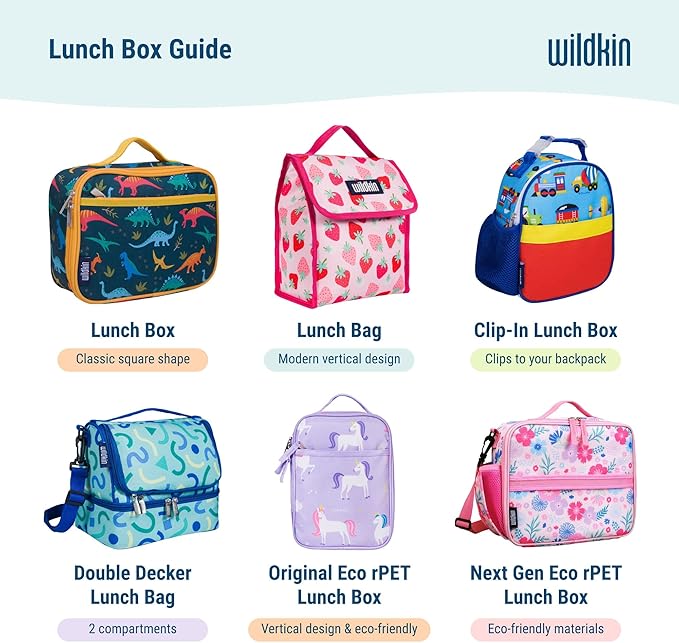 Wildkin Nesting Food Containers for Kids – Stackable, Airtight & Dishwasher Safe - Set of 3 - Sharks
