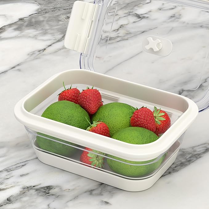 Infusion Pro Collapsible Food Storage Containers with Lid & Vent, Clear Stacking Silicone Food Container Set : Microwaveable, Freezer and Dishwasher Safe, Set of 3, Coconut Milk