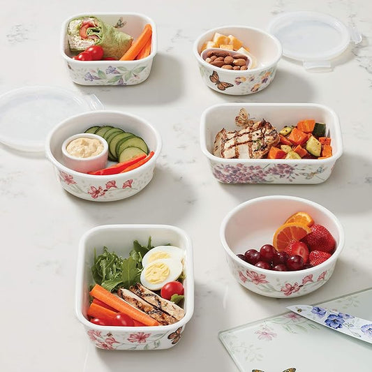 Lenox Butterfly Meadow, Square Serve and Store, White