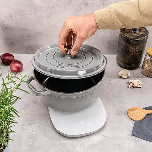 ZWILLING Enfinigy 2-in-1 Digital Kitchen Food Scale, Wireless Charging Station, Max weight 22lbs, Grams & Ounces, .1-gram Accuracy, White