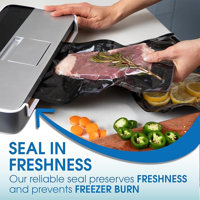 Spartan Industrial 6" X 10" Vacuum Sealer Bags - 200 Count BPA-Free Food Storage Bags for Marinating, Freezing, Sous Vide Cooking