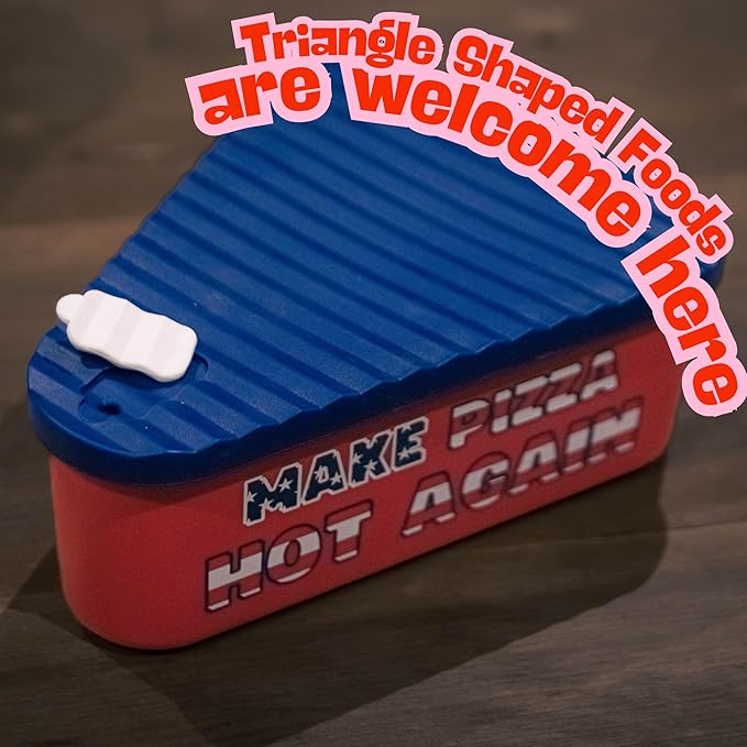 Pizza Storage Container for Leftover Slices. Reusable Silicone Storage Container for Food. Comes with Tray – Stackable, Microwaveable and able for Dishwasher BPA Free by Fed&Mili