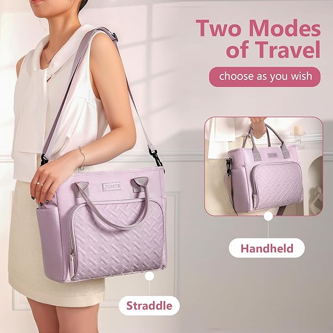 17L Insulated Lunch Bag for Women, LeakProof Insulated Work Lunch Box with Adjustable Shoulder Strap, Large Lunch Cooler Tote for Office, Commute & Travel (Sage Green)