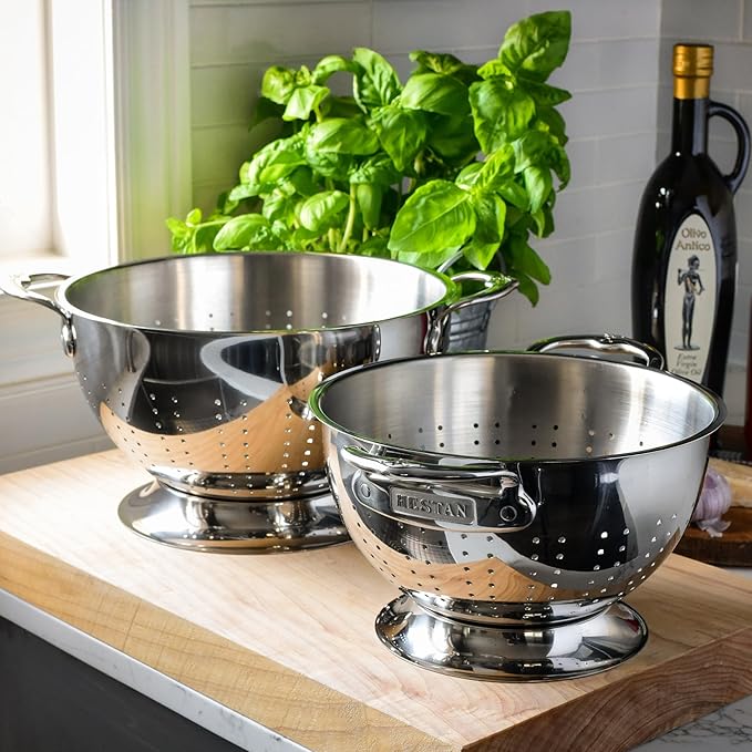 Hestan Provisions Stainless Steel Colander Set, 2-Piece