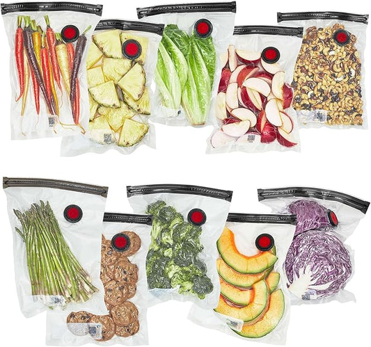 ZWILLING Fresh & Save 10-pc Vacuum Sealer Bags, Sous Vide Bags, Meal Prep - Medium