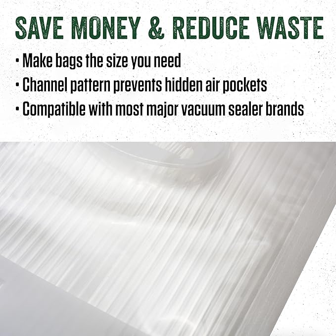 LEM MaxVac 2-Piece Vacuum Bag Rolls 8" x 20'