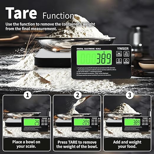 33lb Wireless Magnetic Digital Kitchen Scale with Remote LCD Display, Split-Designed for Easy Cleaning, 0.1oz/1g Precision, 7 Units, Tare Function for Baking, Cooking, Meal Prep