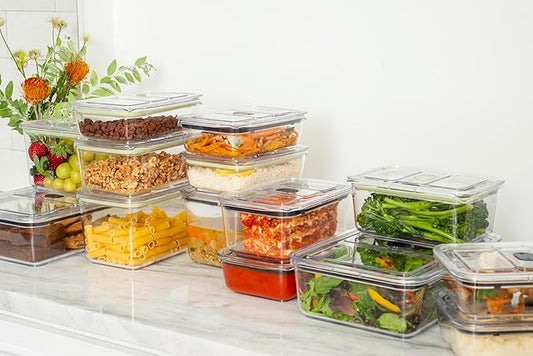 Prepara LatchLok Click 14.5 Cup Food Storage Container, Storm