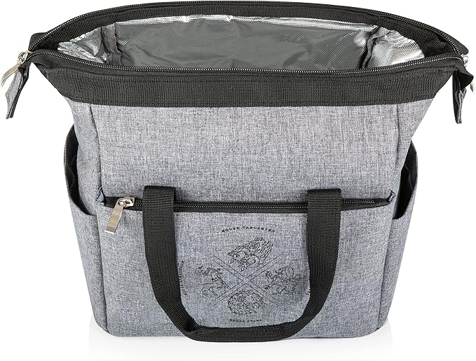 PICNIC TIME Game of Thrones 4 Houses On The Go Lunch Bag, Soft Cooler Lunch Box, Insulated Lunch Bag, (Heathered Gray)