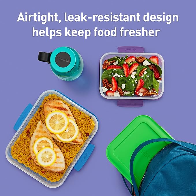 Sistema Nest It Food Storage Containers with Lids, 8-Pack