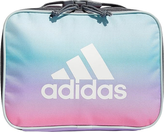 adidas Foundation Insulated Lunch Bag for Men and Women, Gradient Rose Tone Pink/White/Onix Grey, One Size